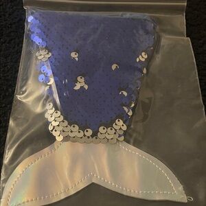 Blue Sequin Mermaid Tail Kids Bag